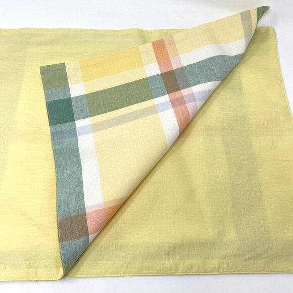 Target 2pk Yellow Plaid Placemats/Chargers Threshold 14 in x 19 in - Picture 7 of 7